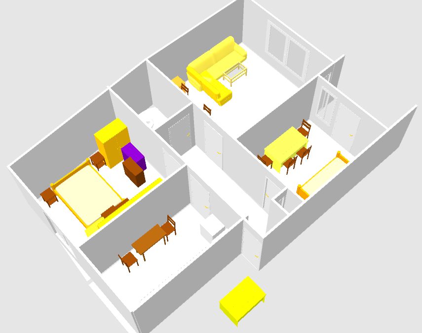 Sweet Home 3D Model der Wohnung